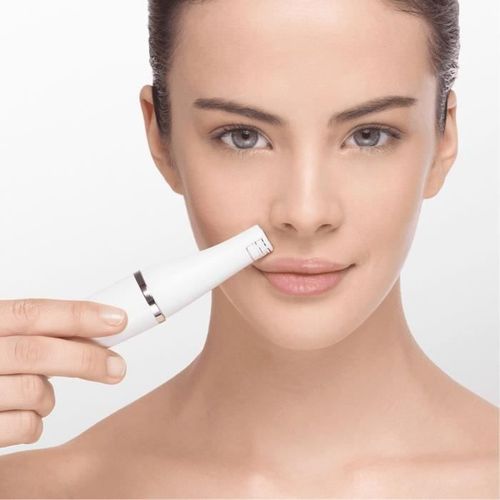 Facespa 851v 3-en-1 Épilateur Électrique Femme Visage Et Épilation Blanc/bronze, Brosse Nettoyante,