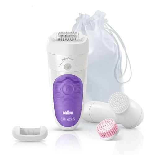 Épilateur Silk-épil 5 5/870 Sensosmart Violet, Blanc 28 Pince(s)