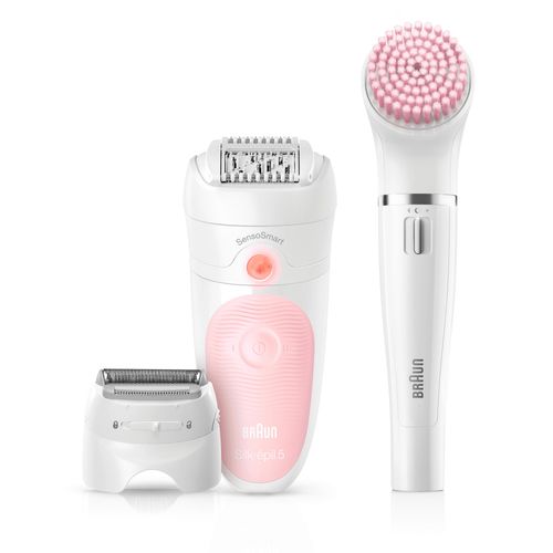 Épilateur Silk-épil 5 Wetetdry 81683688 Blanc, Rose 28 Pince(s)