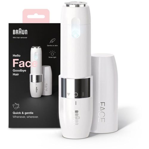 Mini Rasoir Facial Électrique Compact Pour Femme, Lumière Intégrée