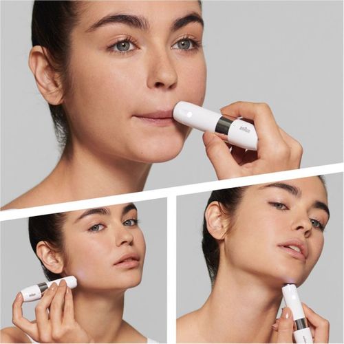 Mini Rasoir Facial Électrique Compact Pour Femme, Lumière Intégrée
