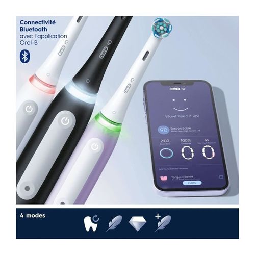 Brosse à Dents Électrique  Io4 Connectée  80363959  Blanc  Sans Fil