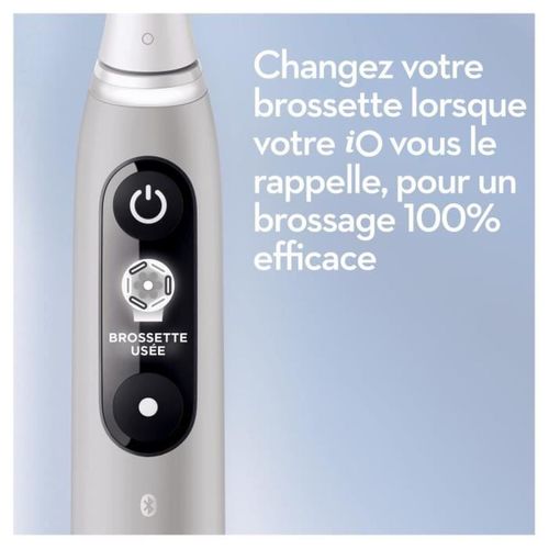 Brosse À Dents électrique Connectée Grise Bluetooth 5.0 Io 6s