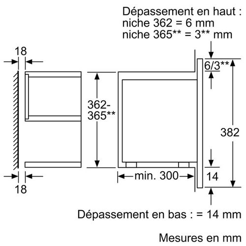 Four micro-ondes encastrable BOSCH BFL634GS1 Affichage digital