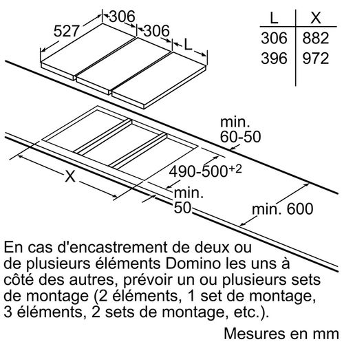 Domino induction BOSCH PXX375FB1E