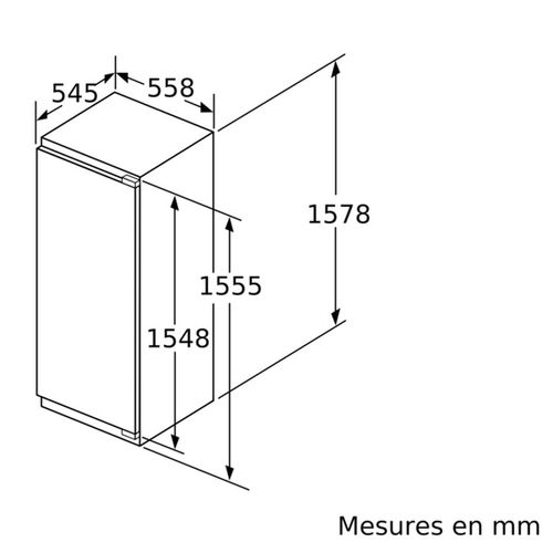 Réfrigérateur 1 porte encastrable - Ki72lade0
