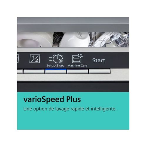 Lave-vaisselle Tout Intégrable IQ300 Sn63hx10vf - 14 Couverts - L60cm - 46 dB - 6 Programmes