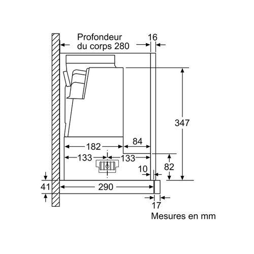 Hotte Télescopique 60cm 399m³/h Argent Métallisé D46ed52x1