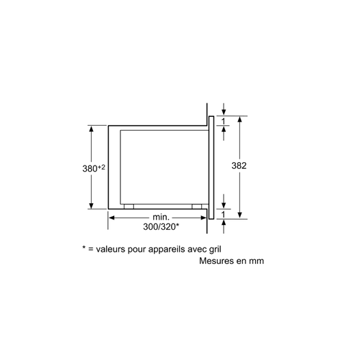 Four micro-onde encastrable BOSCH  BFL520MS0 20 L