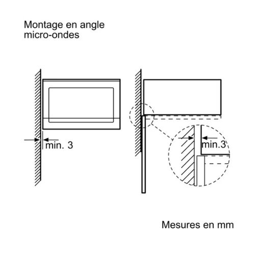 Micro-ondes Encastrable 20l 800w Inox Bfl523ms0