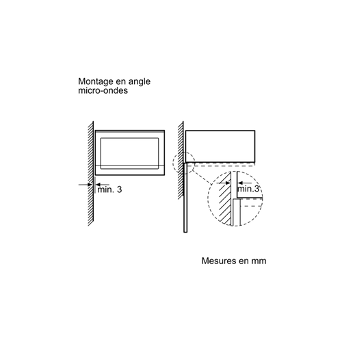 Micro-ondes Gril Encastrable 20l 800w - Grill 1000w - Inox - Bel524ms0