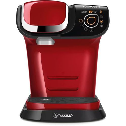 Machine à Café Tassimo Multi-boissons - Réservoir D'eau 1,3l - Arret Automatique -rouge-tas6503