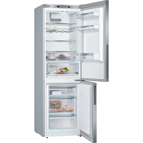 Réfrigérateur Combiné 60cm 308l Metal Look Kge36alca