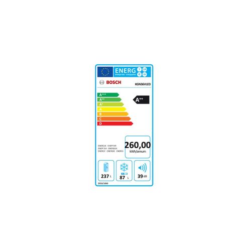 Réfrigérateur Combiné - Pose-libre - Kgn36vled