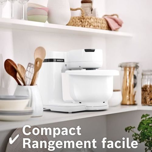 Robot Pâtissier Serie 2 Mums2aw00 - 700 W - 4 Vitesses - 3,8 L - Blanc