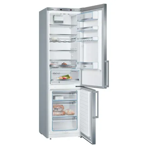 Réfrigérateur combiné Bosch 343L LowFrost Vitafresh inox anti-traces