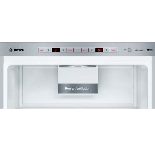 Réfrigérateur combiné Bosch 343L LowFrost Vitafresh inox anti-traces