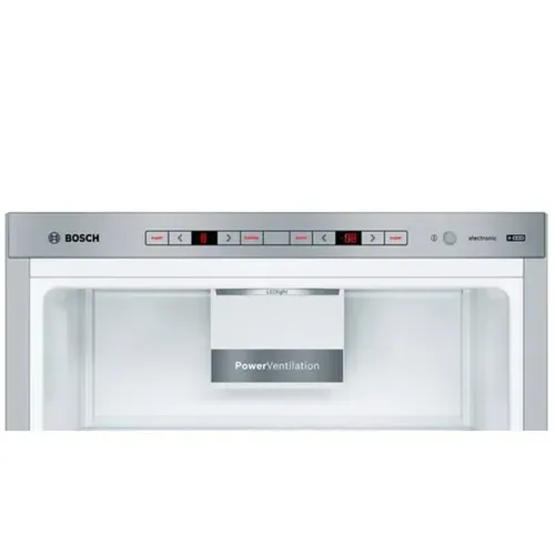 Réfrigérateur combiné Bosch 343L LowFrost Vitafresh inox anti-traces