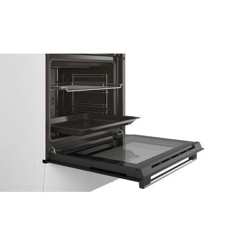 Cuisiniere mixte BOSCH HXN39AD21 4 foyers Blanc