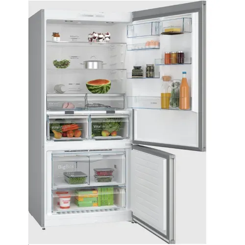 Réfrigérateur Combiné - Kgn86viea - Classe E - 479 L - 186 X 86 X 81 Cm - Acier Brossé