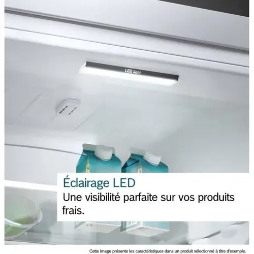 Réfrigérateur Combiné - Kgn86viea - Classe E - 479 L - 186 X 86 X 81 Cm - Acier Brossé