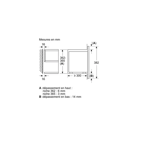 Micro-ondes Solo Encastrable 21l 900w Noir - Bfr7221b1