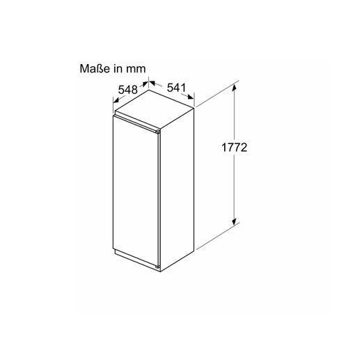 Réfrigérateur 1 porte encastrable 280l Hauteur 177 cm - Kil82nse0
