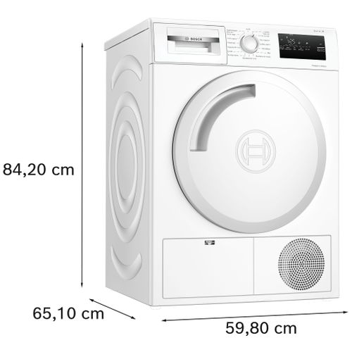 Sèche linge hublot BOSCH WTH83V12FR 8kg