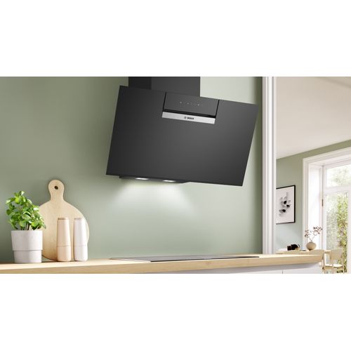 Hotte Décorative Inclinée 80cm 768m3/h Noir Dwk87fn60