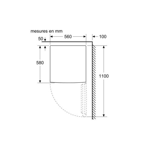 Réfrigérateur Table Top 56cm 120l Blanc - Ktl15nweb