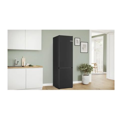 Réfrigérateur Combiné 60cm 363l Acier Brossé Noir - Kgn392xcf