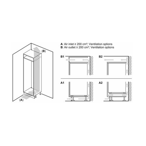 Réfrigérateur Combiné Intégrable 260l - Kin865se0