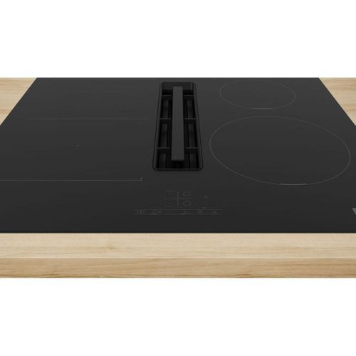 Table Induction Aspirante 60 Cm Noire, 4 Zones, Combizone