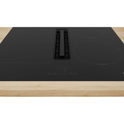 Table Induction Aspirante 60 Cm Noire, 4 Zones, Combizone