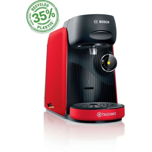 Machine à Café Multi-boissons - Tassimo - Tas163e - T16 Finesse - 1400 W - 0,7 L - Rouge