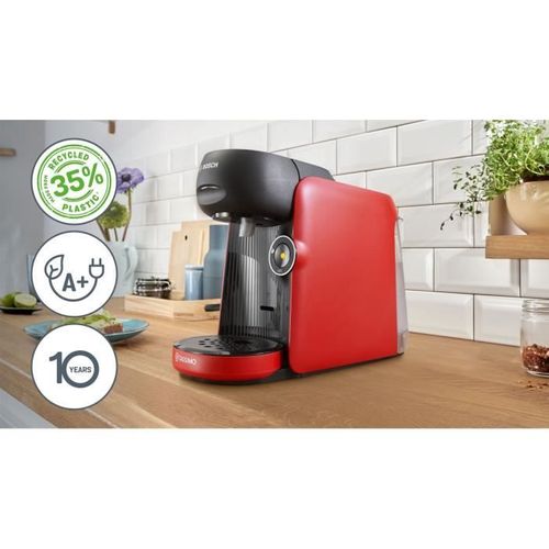 Machine à Café Multi-boissons - Tassimo - Tas163e - T16 Finesse - 1400 W - 0,7 L - Rouge
