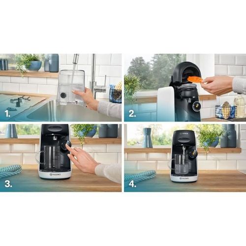 Machine à Café Multi-boissons - Tassimo - T16 Finesse Blanc - 1400 W