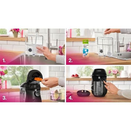 Machine à Café Multi-boissons - Tassimo - T10 Happy Noir - 1400 W