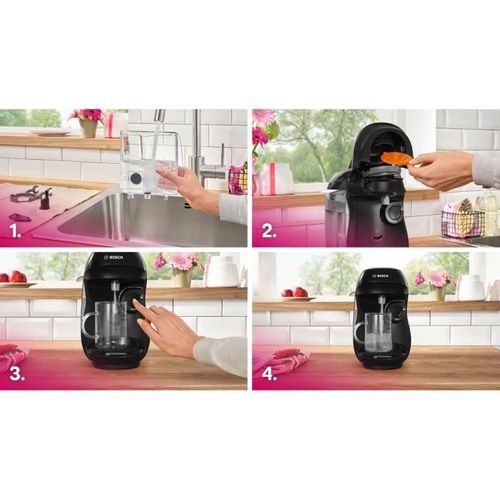 Machine à Café Multi-boissons - Tassimo - T10 Happy Noir - 1400 W