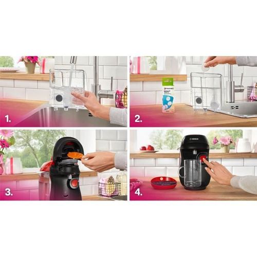 Machine à Café Multi-boissons - Tassimo - T10 Happy Rouge - 1400 W