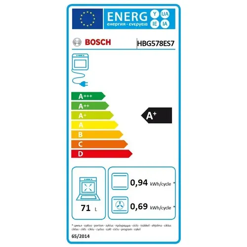Four Encastrable - Pyrolyse -  Série 6 - Hbg578es7 - Inox - 59,4 X 54,8 X 59,5 Cm