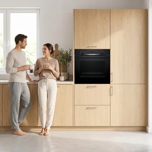 Four encastrable vapeur BOSCH HQA534BB3 Hydrolyse Noir vue d'ambiance 1