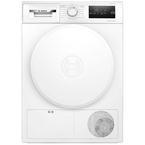 Sèche linge hublot BOSCH WTH8300DFR 8kg vue de face