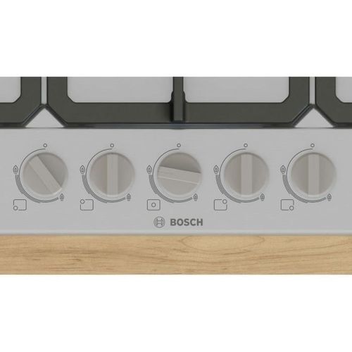 Table De Cuisson Gaz 75 Cm Inox 5 Feux Avec Wok Et Commandes Frontales