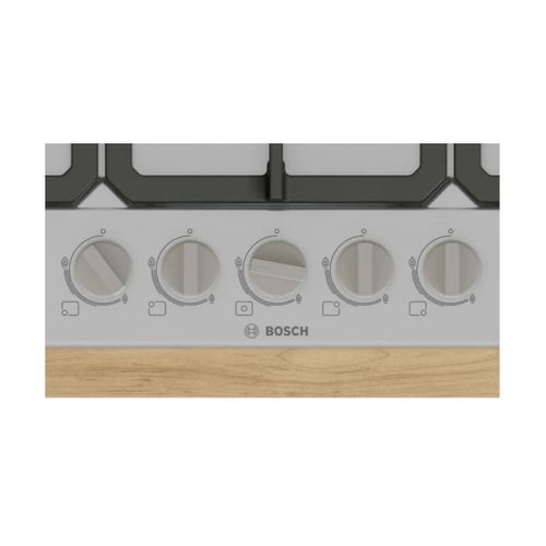 Table De Cuisson Gaz 75 Cm Inox 5 Feux Avec Wok Et Commandes Frontales