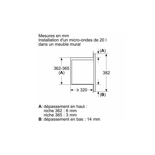 Micro-ondes encastrable BOSCH BFL523MB3F