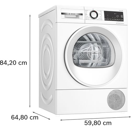 Sèche linge hublot BOSCH WQG13500FR 9kg Blanc