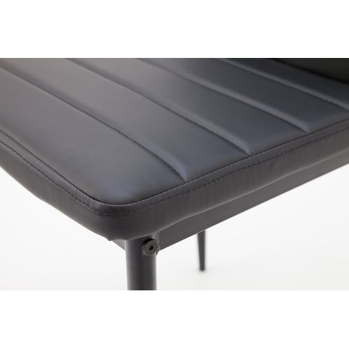 Chaises De Salle à Manger Milano, Lot De 6, Noir