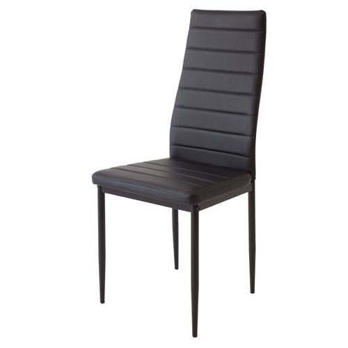 Chaises De Salle à Manger Milano, Lot De 6, Noir
