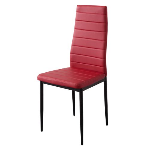 Chaises De Salle à Manger Milano, Lot De 4, Rouge